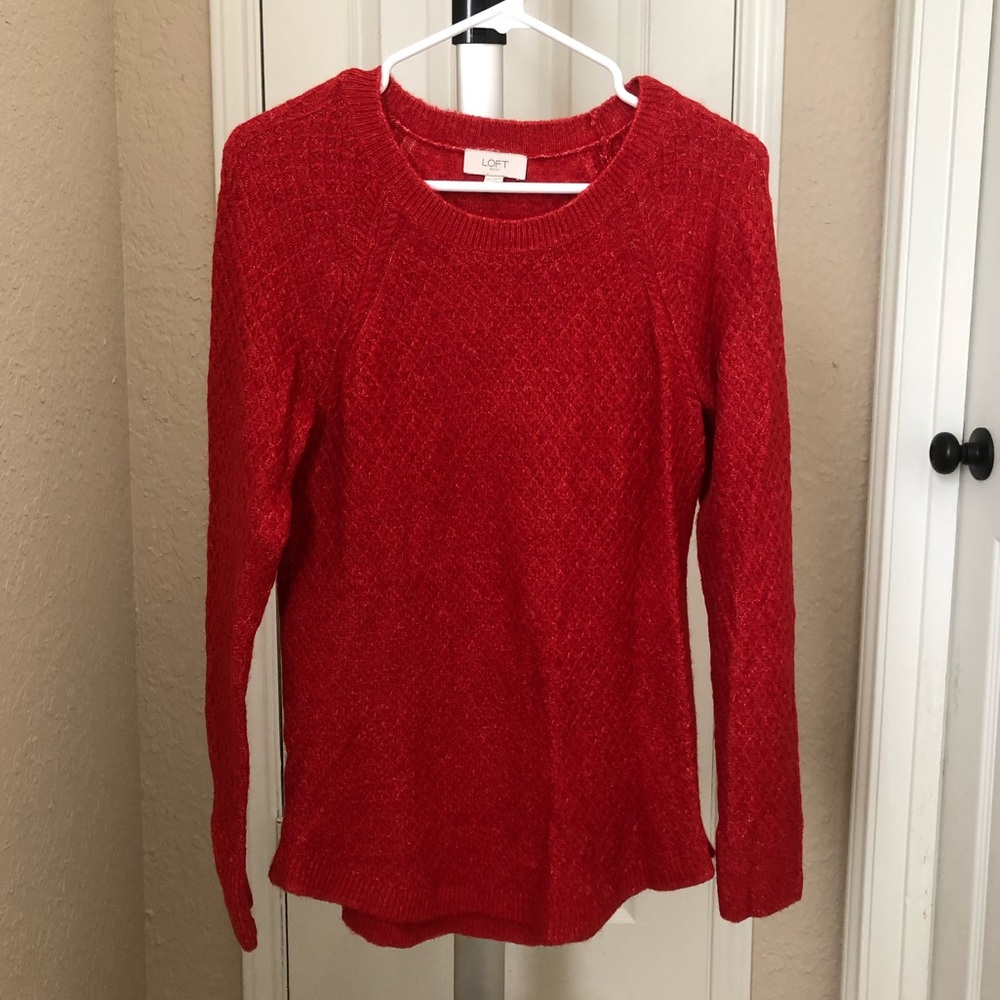 Loft Red Sweater